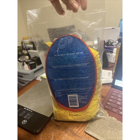 NOS Quickie Swivel-Flex Dust Mop Refill #0654 Type D Yellow 2001 Fits #065 #067 - Picture 2 of 2